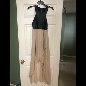 NWT Faux Leather High Low Dress